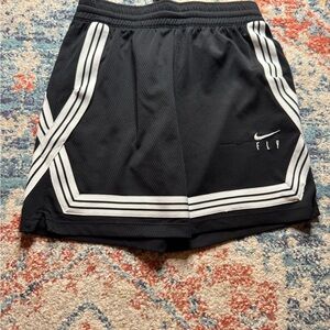 Nike Kids Black and White Athletic Shorts